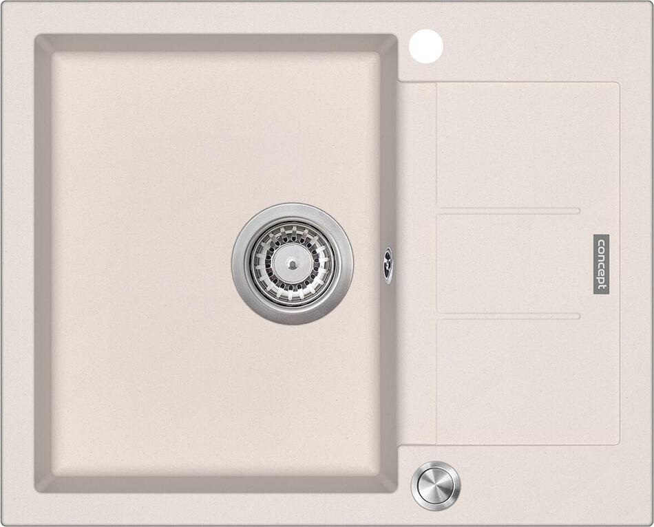 Dřez Concept DG05C45be Cubis granitový béžový
