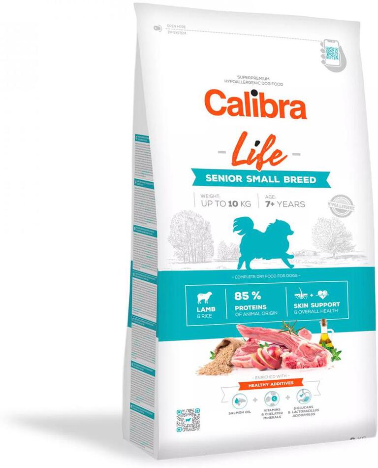 Granule pro psy Calibra Life Senior Small Breed Lamb, 6kg