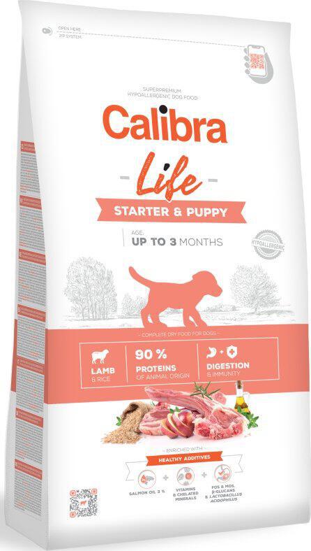 Granule pro psy Calibra Life Starter & Puppy Lamb, 2,5kg