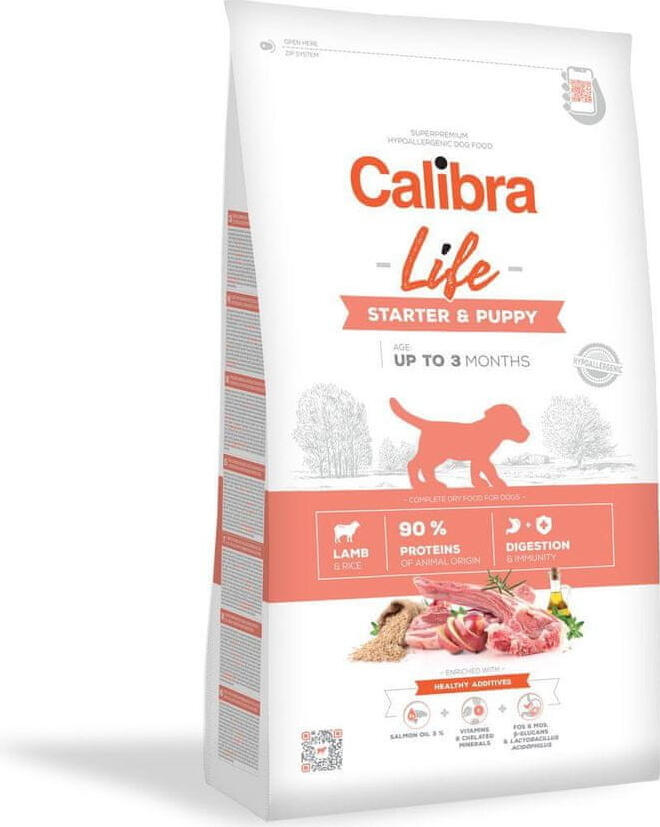 Granule pro psy Calibra Life Starter & Puppy Lamb, 12kg