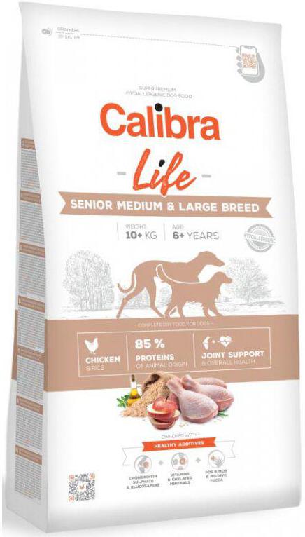 Granule pro psy Calibra Life Senior Medium&Large Chicken, 2,5kg