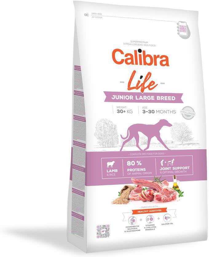 Granule pro psy Calibra Life Junior Large Breed Lamb, 2,5kg