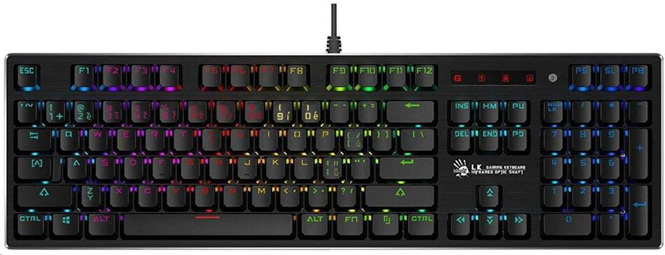 A4tech Bloody B820R mechanická RGB herní klávesnice, USB, CZ, RED SWITCH (B820R RS)