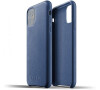 Mujjo Full Leather kryt Apple iPhone 11 modrý (MUJJO-CL-005-BL)