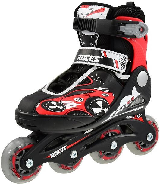 Kolečkové brusle ROCES COMPY 4.0 Boy, černo - červené, vel. S (30-33)