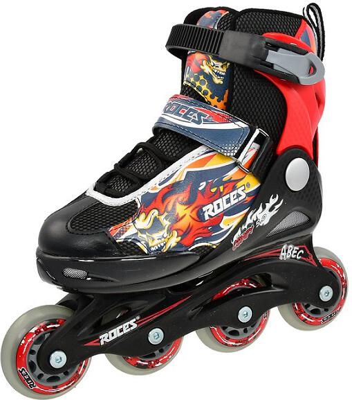 Kolečkové brusle ROCES COMPY 5.0 Boy, černo - červené, vel. S (30-33)