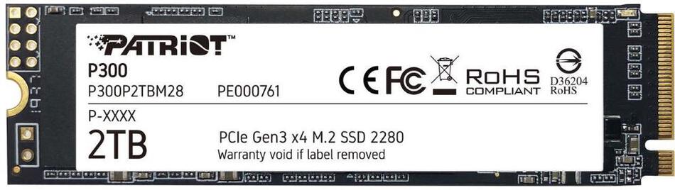 PATRIOT P300/2TB/SSD/M.2 NVMe/5R (P300P2TBM28)