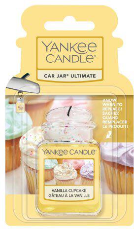 Yankee Candle Vanilla Cupcake gelová visačka do auta 1ks
