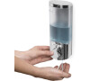 Compactor UNO dávkovač mýdla / šampónu na zeď, chrom plast, 360 ml