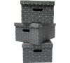 Sada 3ks skládacích kartonových krabic Compactor - 32 x 45,5 x v.22 cm