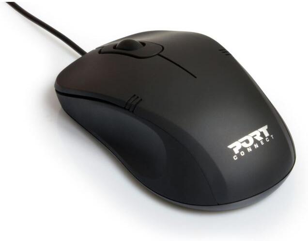PORT CONNECT PRO LITE, optická USB-A myš, 1000 DPI, černá (900400-PRO)