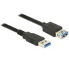 Delock Prodlužovací kabel USB 3.0 Typ-A samec > USB 3.0 Typ-A samice 2,0 m černý (85056)
