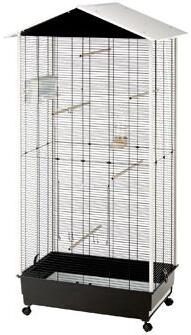 Voliéra NOTA 76,5x57x161,5cm pro malé ptáky černá Ferplast