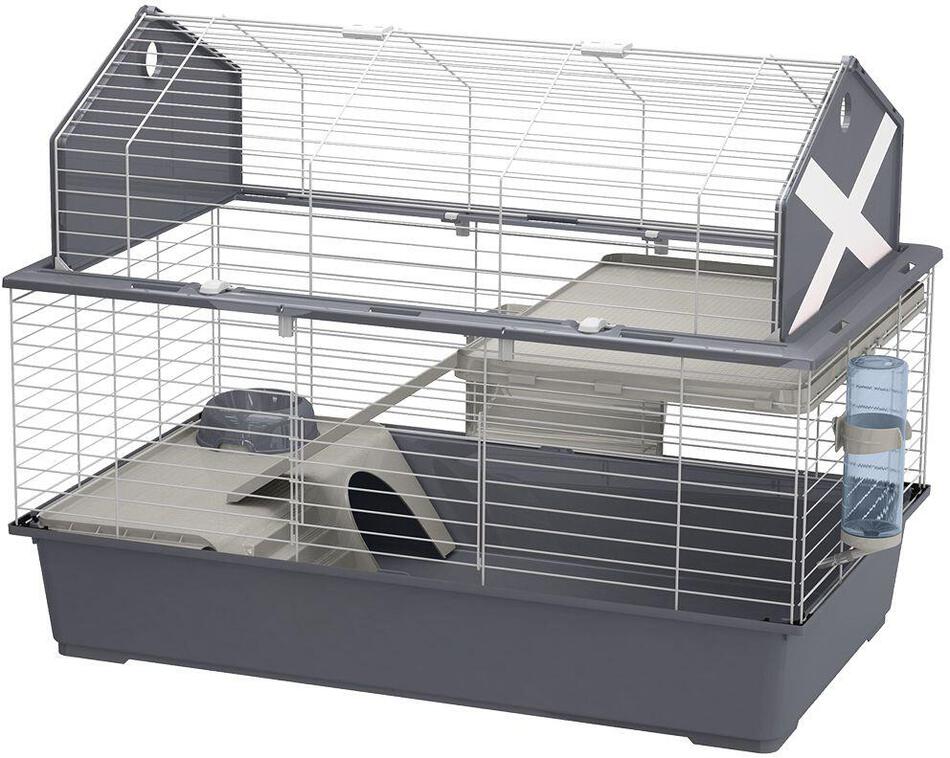 Klec pro hlodavce Ferplast BARN 100 šedá, 96x57x73cm