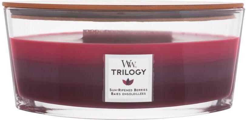 Vonná svíčka WoodWick Trilogy Sun Ripened Berries, 453,6 ml