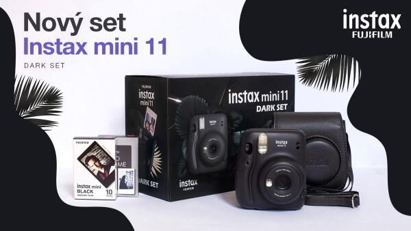 Fujifilm INSTAX MINI 11 DARK SET - Charcoal Gray (70100148284