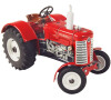 Traktor Zetor 50 Super erven na klek kov 15cm 1:25 v krabice Kovap