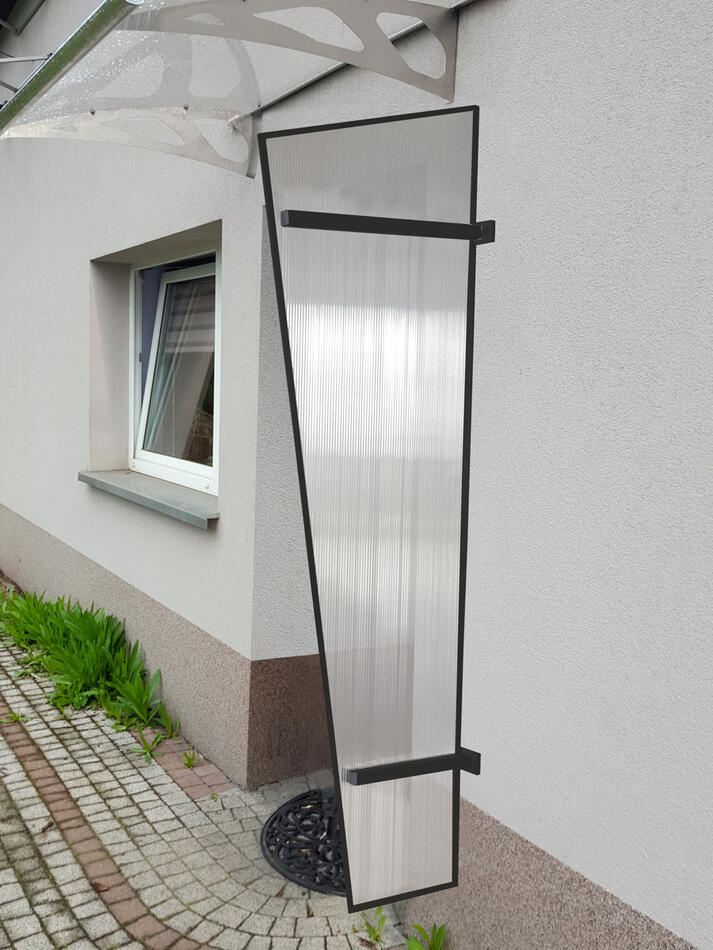 Boční stěna LANITPLAST UNI antracit / PC LG2184