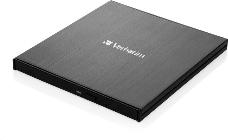 VERBATIM externí mechanika DVD-RW Rewriter USB-C, černá + NERO (43886)