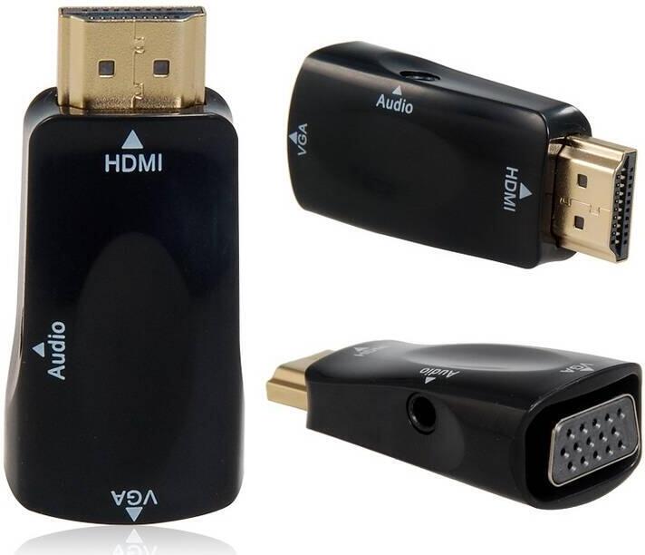 PremiumCord konvertor HDMI na VGA + audio/ černý (khcon-17)