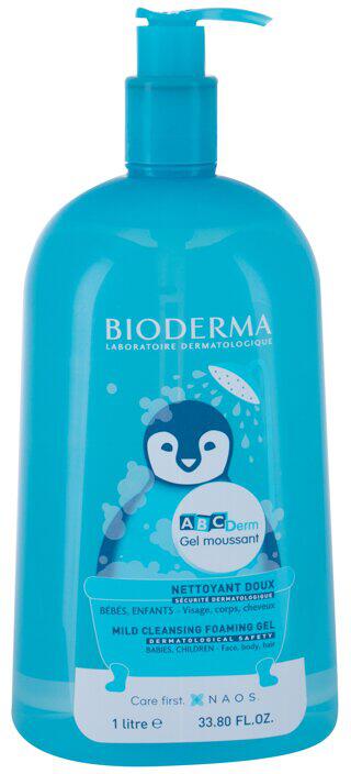 Sprchový gel BIODERMA ABCDerm Gel Moussant, 1000 ml