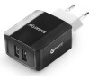 Nabíječka ALIGATOR CHS0002 3.4A, 2xUSB, smart IC, černá