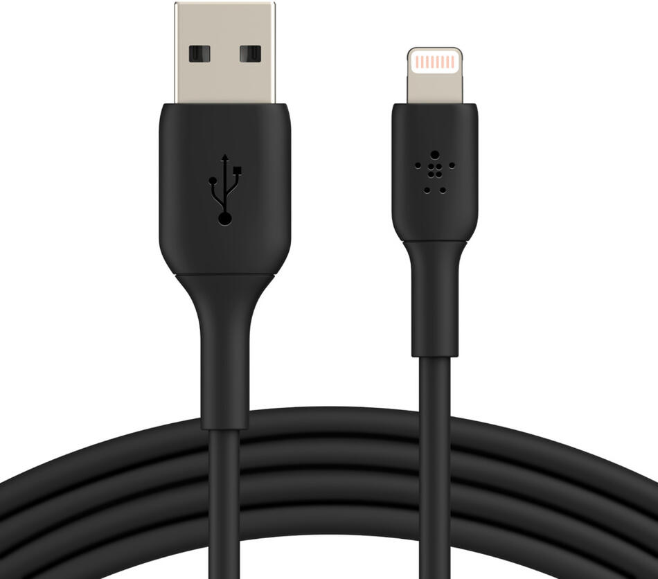 Belkin BELKIN kabel USB-A - Lightning, 1m, černý (CAA001bt1MBK)