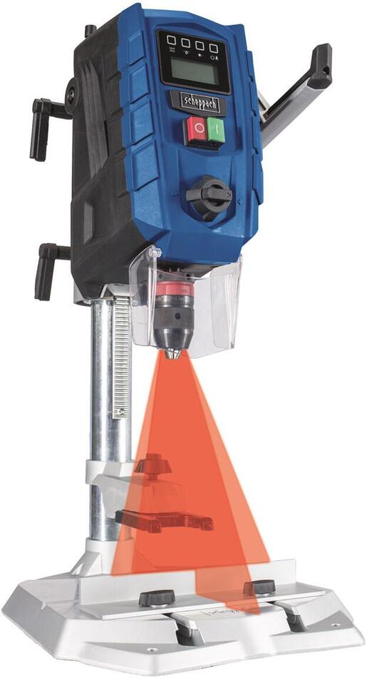 Scheppach DP 60, stojanová vrtačka s křížovým laserem a LED osvětlením