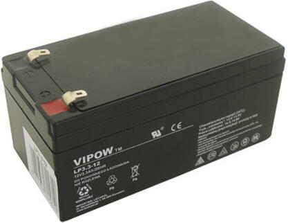 Baterie olověná 12V 3.3Ah VIPOW BAT0219