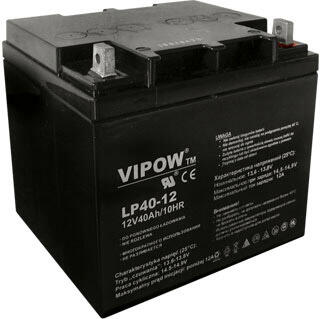Baterie olověná 12V 40Ah VIPOW BAT0222
