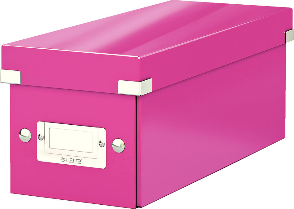 LEITZ Krabice na CD Click&Store, růžová (60410023)