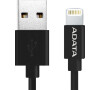 ADATA Lightning kabel MFi 1m černý (AMFIPL-1M-CBK)