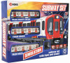 Metro/vlak/tramvaj Teddies s kolejemi