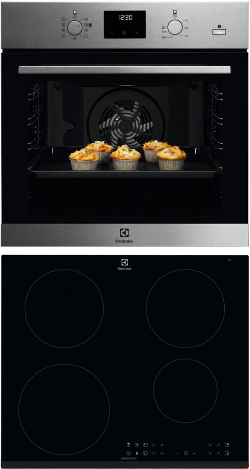 SET Parní trouba ELECTROLUX 600 PRO EOD3H50TX + Indukční deska ELECTROLUX LIR60430