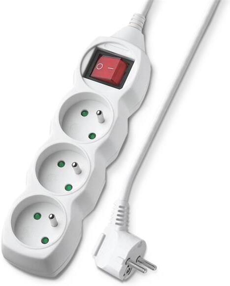 Prodlužovací kabel 3 zásuvky 3m GETI GEC33S s vypínačem