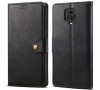 Lenuo Leather flipové pouzdro pro Xiaomi Redmi Note 9 Pro/ Note 9S, černá