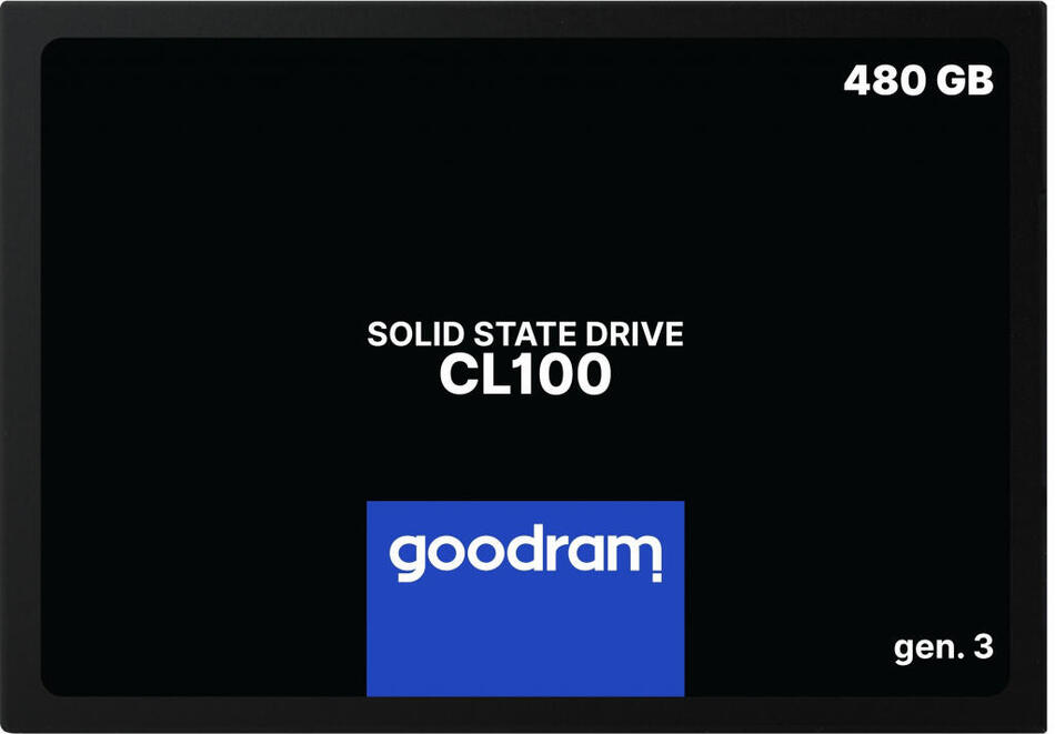 GOODRAM SSD CL100 Gen.3 480GB, SATA III, 2.5", (R:540/W:460MB/s) (SSDPR-CL100-480-G3)