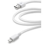 USB datový kabel CellularLine s konektorem Lightning, MFI, 2m, bílý