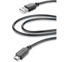 Datový microUSB kabel CELLULARLINE, délka 2m, černý