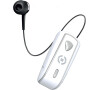 Bluetooth headset CELLY SNAIL s klipem a navijákem kabelu, bílý