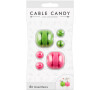 MLINE Kabelov organizr Cable Candy Mixed Beans, 6 ks, zelen a rov