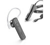 Bluetooth headset CellularLine Mono s autonabíječkou, černý