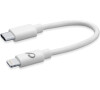 USB-C datový kabel CellularLine s konektorem Lightning, 15 cm, bílý