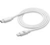 USB-C datový kabel CellularLine s konektorem Lightning, 60 cm, bílý