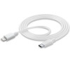 USB-C datový kabel CellularLine s konektorem Lightning, 120 cm, bílý