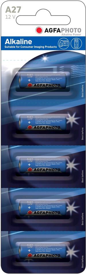 AgfaPhoto alkalická baterie 27A-LR27A, blistr 5ks
