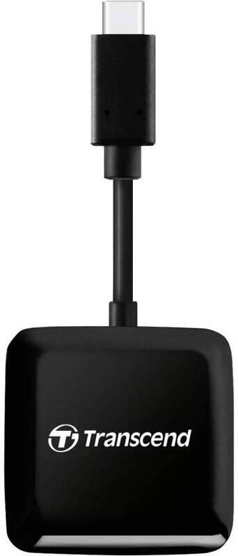 Transcend RDC3 USB-C (3.2 Gen 1) čtečka paměťových karet SDHC/SDXC (UHS-I)/microSDHC/microSDXC (UHS-I), černá (TS-RDC3)