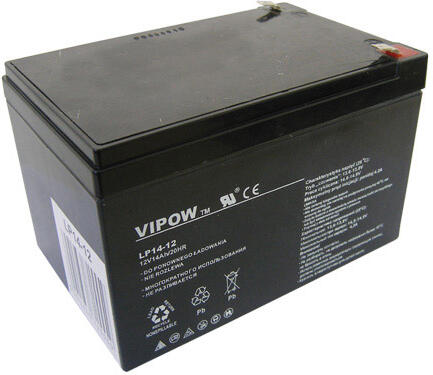 Baterie olověná 12V 14Ah VIPOW BAT0217