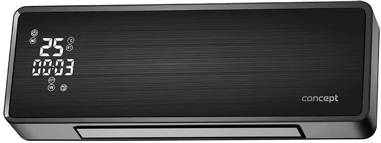 Nástěnné keramické topidlo Concept QH4001, černá