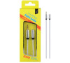 Audio kabel PLUS, 3,5mm jack, Male+Female, (AU102), stříbrný